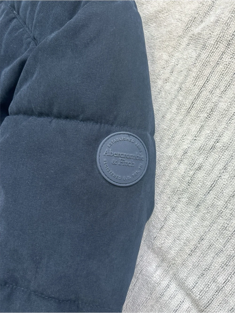 abercrombie kids Navy Hooded Puffer